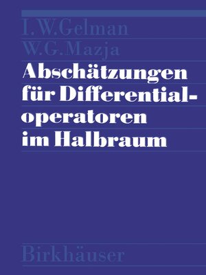 cover image of Abschätzungen für Differentialoperatoren im Halbraum